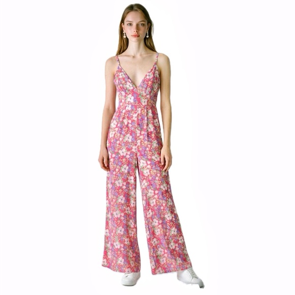 Yumi Kim Pants - Yumi Kim Floral Pink Jumpsuit